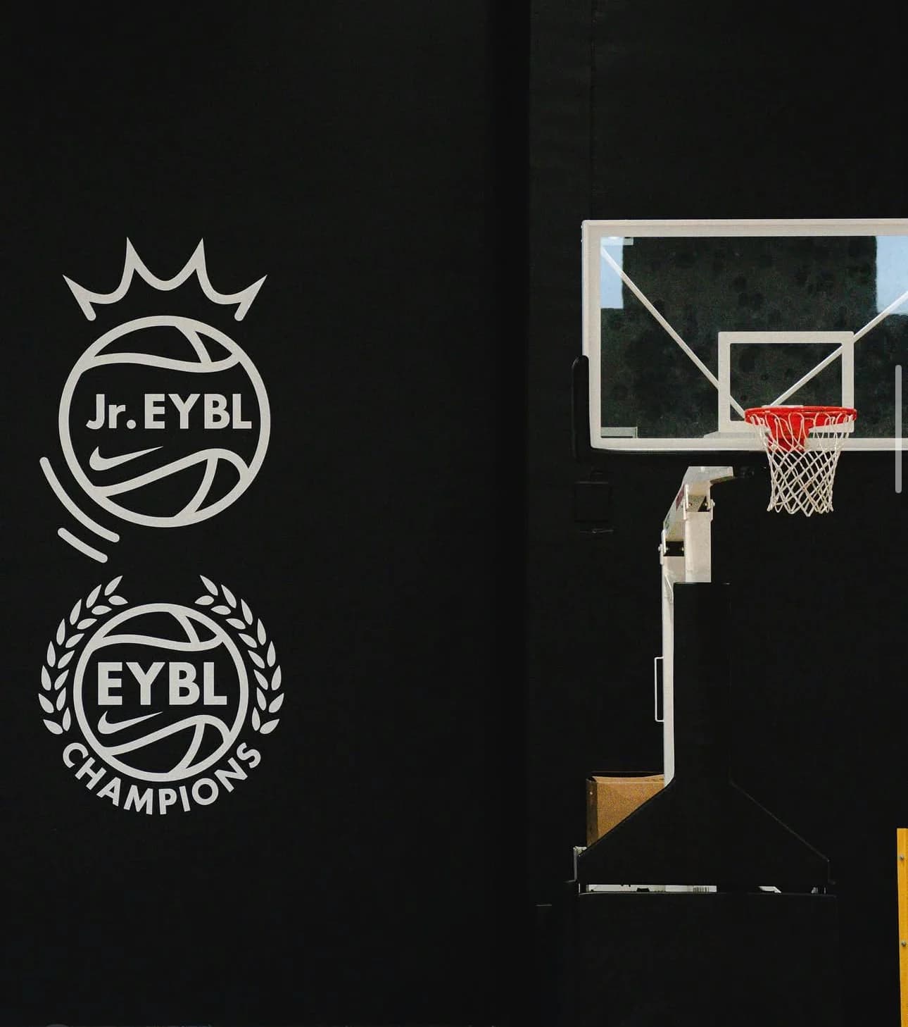 Utah Gold in front of Nike EYBL circuit banners